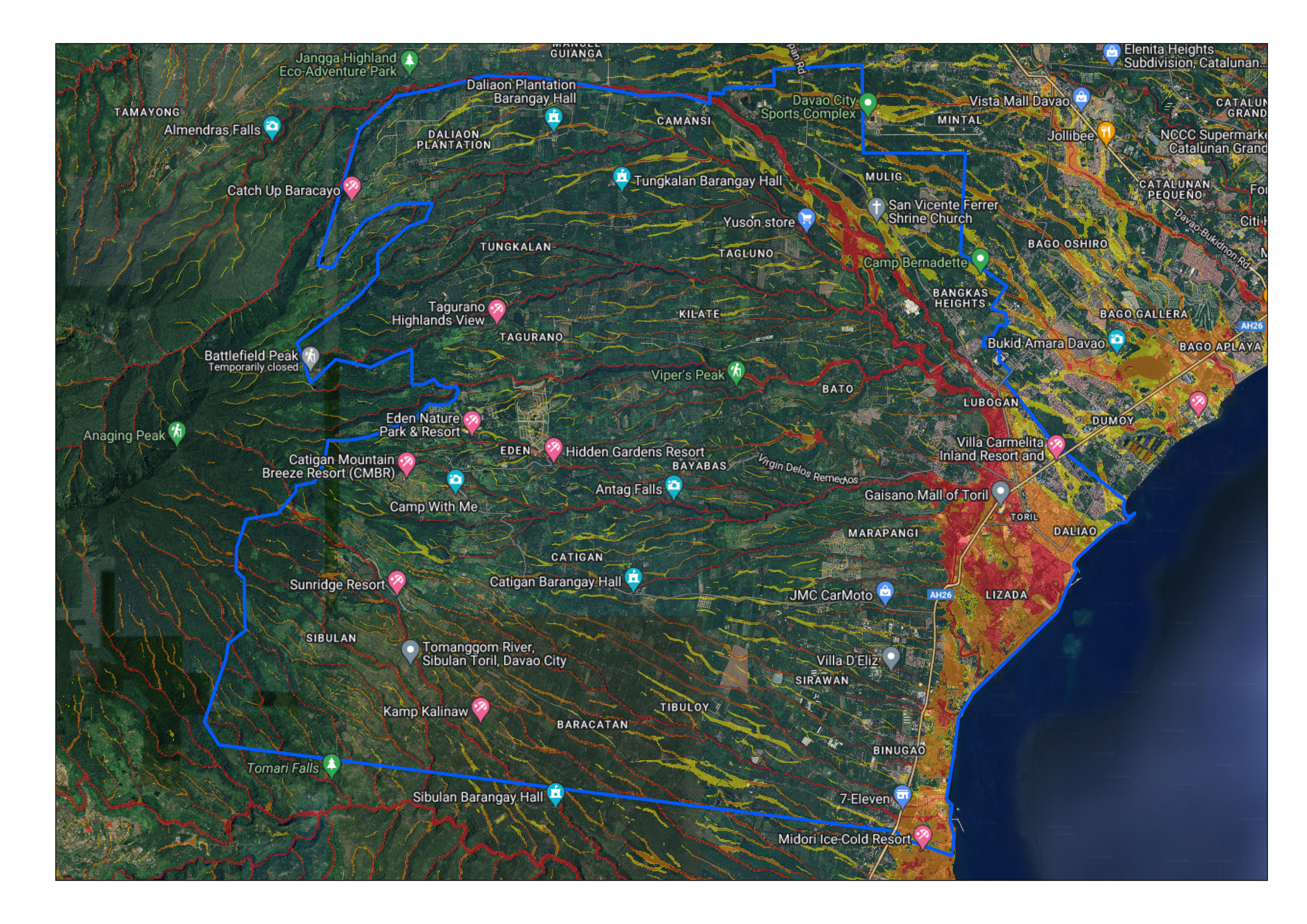 Hazard Map of Toril District, Davao City