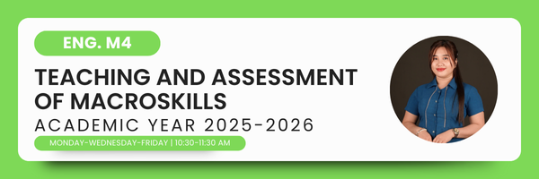 ENG.M4 - TEACHING AND ASSESSMENT OF THE MACROSKILLS 