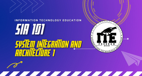 SIA 101 - System Integration and Architecture 1 